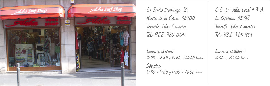 Situación de Aloha SurfShop